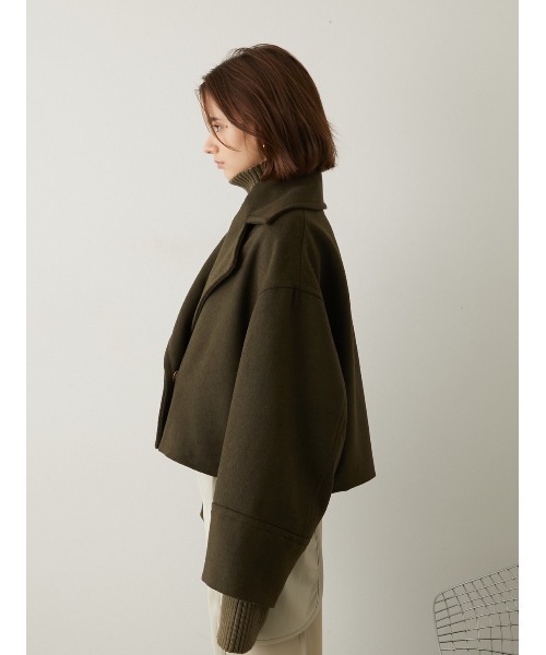 「LA PEAU DE GEM」 コート FREE カーキ レディース_画像6