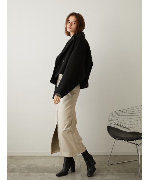 「LA PEAU DE GEM」 コート FREE カーキ レディース_画像8