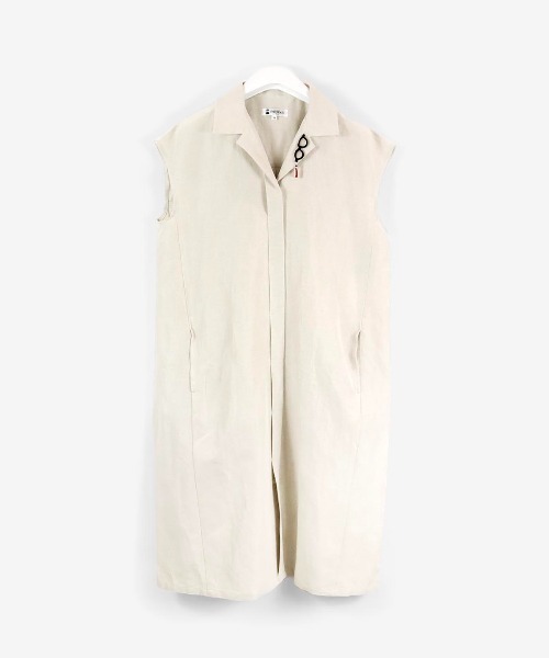 PICONE ベージュ ワンピース サイズM STUDIO PICONE ワンピース 麻混開襟ワンピース : ZOZOTOWN Yahoo