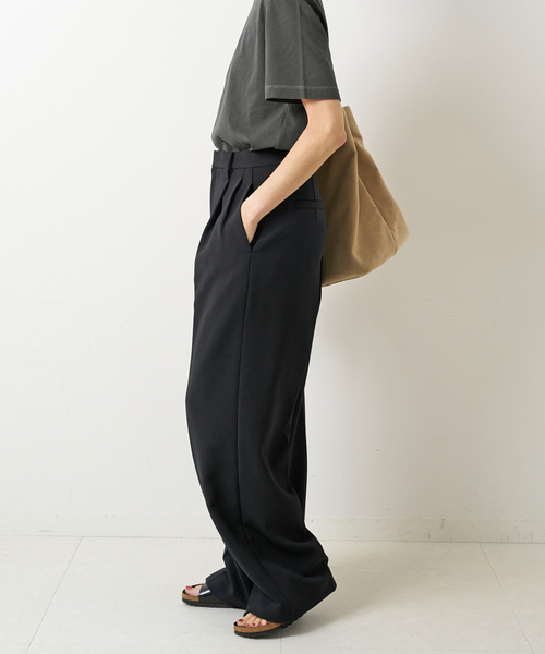 Spick & Span」 スラックス 36 ブラック レディース
