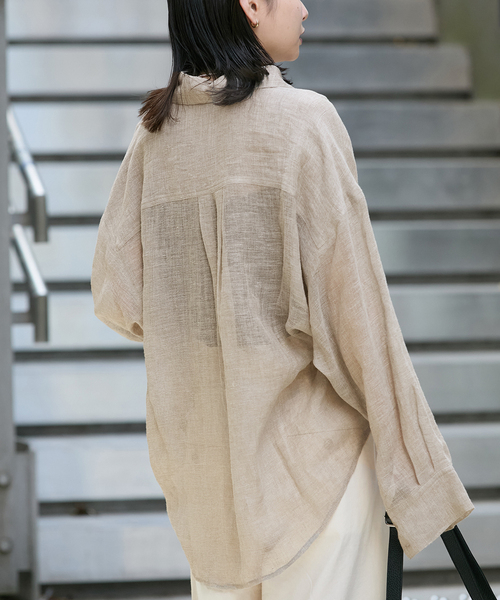 JOURNAL STANDARD ブラウス シャツ リネンメッシュシャツ