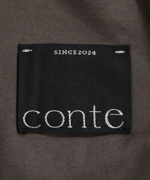 conte パンツ 「conte」タック イージー ワイドパンツ