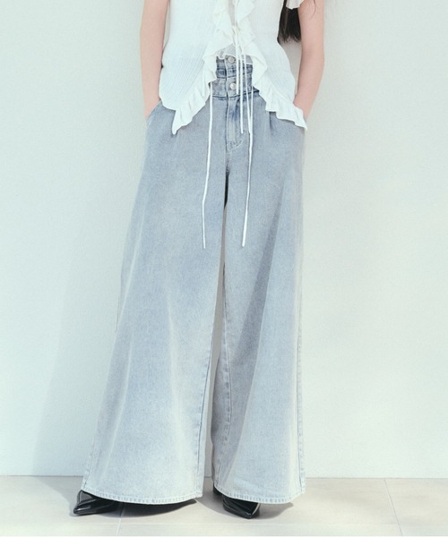 Lexington Double Belt Denim Pants – THE TOÉ