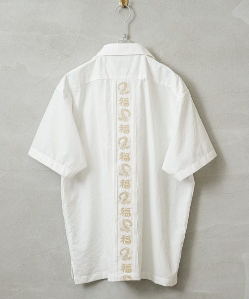 HOUSTON（ヒューストン） シャツ 41219 EMB CUBA SHIRT（福）キューバ