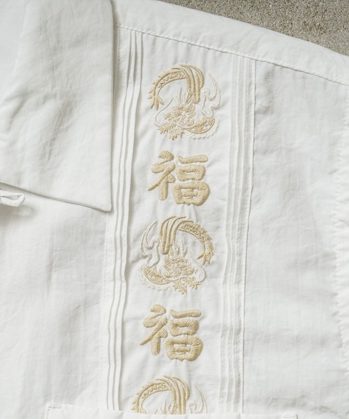 HOUSTON シャツ ヒューストン 41219 EMB CUBA SHIRT（福