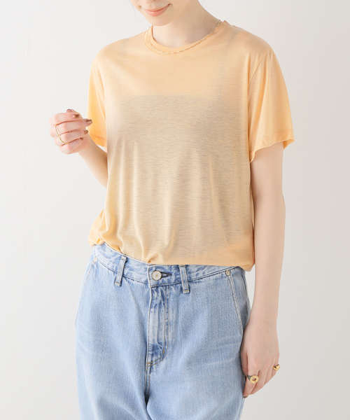 「IENA」 半袖Tシャツ FREE オレンジ レディース