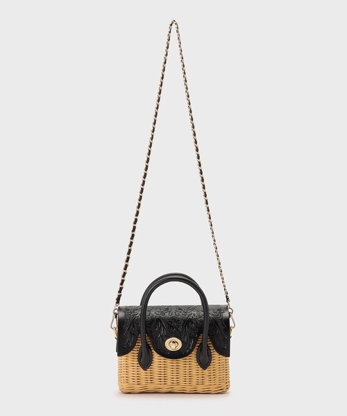 カービングトライブス　かごバック　ショルダーバック CARVING TRIBES ショルダーバッグ バッグ Micro RattanBag