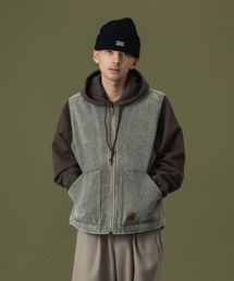 ベスト ジレ PATCHED CANVAS VEST メンズ レディース｜ZOZOTOWN Yahoo!店