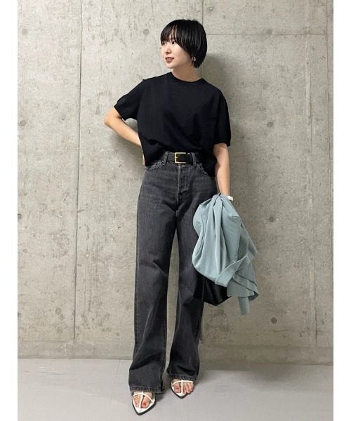 「Mila Owen」 半袖ニット 0 グレー レディース_画像5