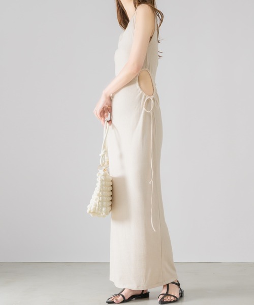 「muku」 ノースリーブワンピース FREE アイボリー レディース_画像2