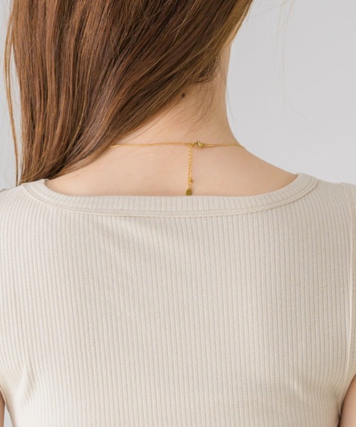 「muku」 ノースリーブワンピース FREE アイボリー レディース_画像4