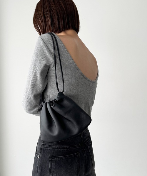 【未使用】キャナルジーン CANALJEAN ブラック ショルダーバッグ CANAL JEAN 「CANAL JEAN」 ショルダーバッグ ONE SIZE ブラック