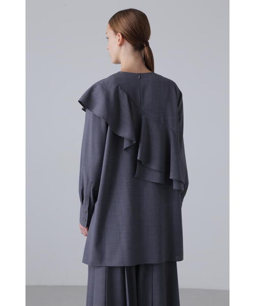 美品⭐️ADORE アドーア　深Vネックカフタンプルオーバー　黒 セール】カシミヤコンVネックプルオーバー（ニット/セーター