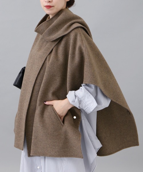 VERMEIL par iena（ヴェルメイユパーイエナ） ポンチョ 36 グリーン