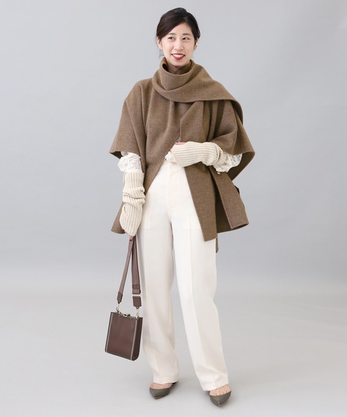 VERMEIL par iena（ヴェルメイユパーイエナ） ポンチョ 36 グリーン