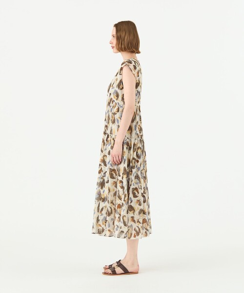限定価格　BALLSEY TOMORROWLANDプリントティアードワンピース Ballsey ワンピース ドロップシェルプリント ティアード