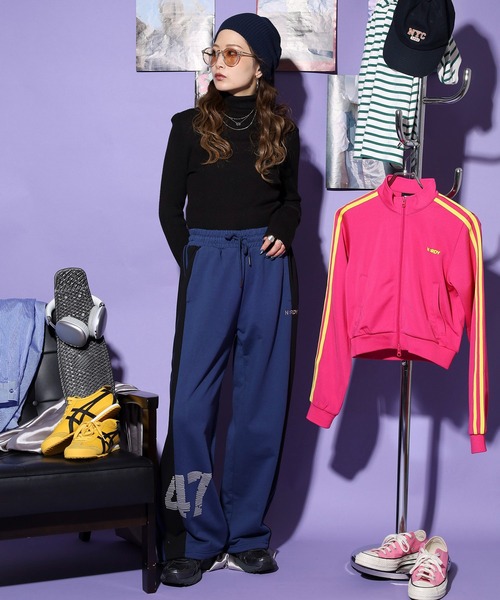 NERDY スウェット セットアップ M ☆NERDY☆Denim Hoodie Track Set☆大人気☆ (NERDY