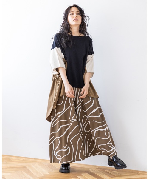 OSMOSIS オズモーシス　プリントフレアーパンツ OSMOSIS パンツ プリントフレアーパンツ レディース : ZOZOTOWN