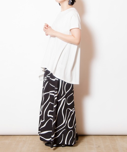 OSMOSIS オズモーシス　プリントフレアーパンツ OSMOSIS パンツ プリントフレアーパンツ レディース : ZOZOTOWN