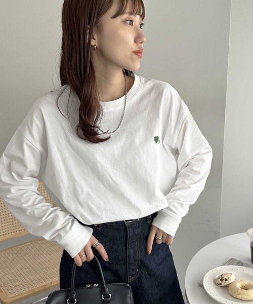 「DISCOAT」 長(zhǎng)袖カットソー MEDIUM チャコールグレー レディース