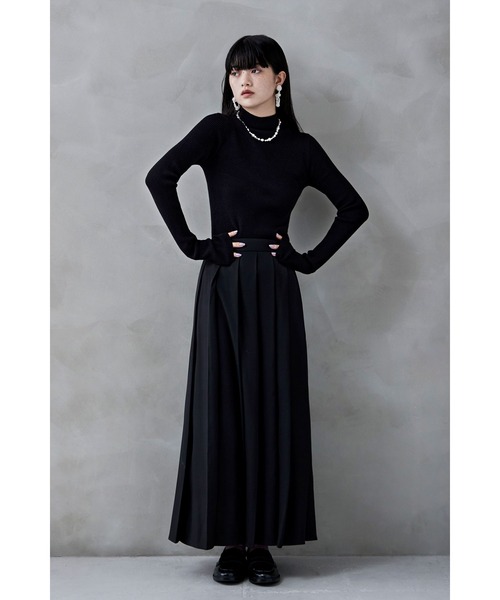 etoll.（エトル） ニット セーター サムホールハイネックリブニット