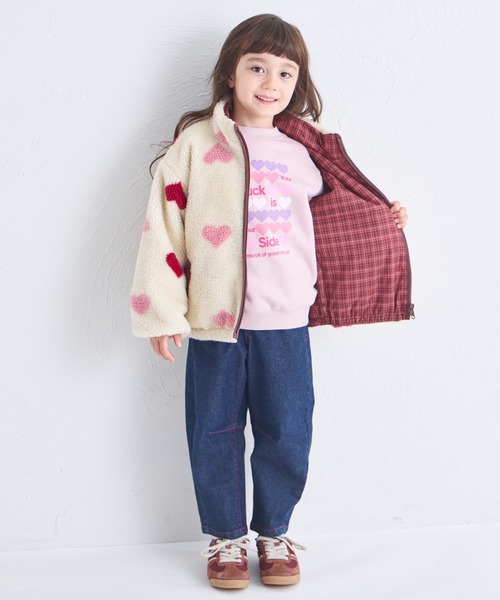 あるふぁ様◆HIDE AND SEEKウールブルゾン ボルドー 美品ユニセックス pairmanon（ペアマノン） ブルゾン アウター 「エアサーマル」ガールズ