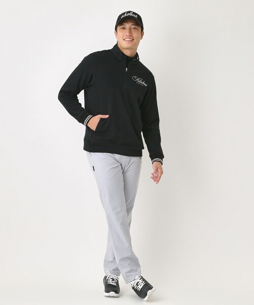 adabat（アダバット） トレーナー スウェット 裏起毛ハーフジッププル