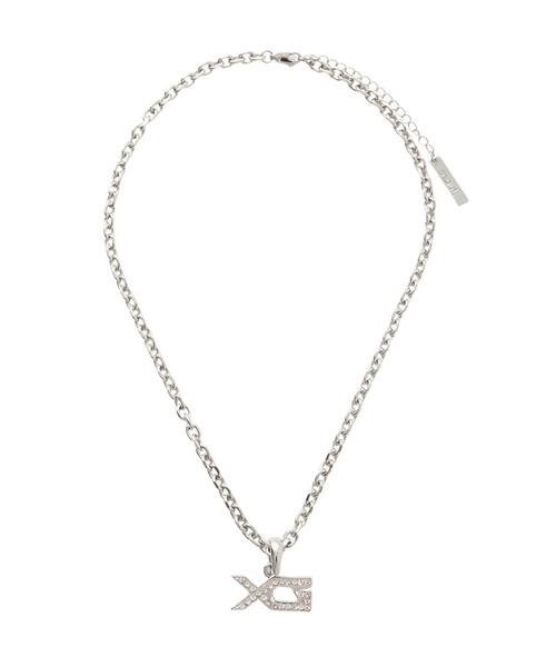 X-girl ネックレス XG EMBLEM RHINESTONE NECKLACE レディース