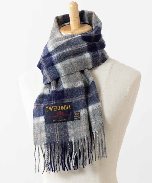 TWEED MILL マフラー ストール ツイードミル 30×160 cm ピュアニュー