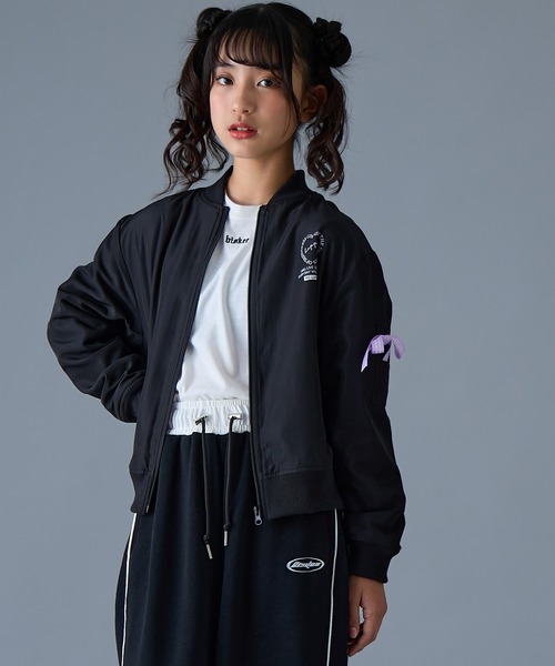 BISKEE ブルゾン アウター 裏フリースMA-1ブルゾン キッズ 子供服