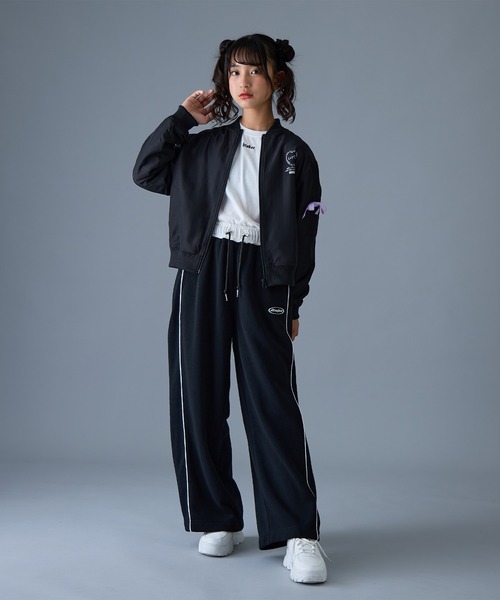 BISKEE ブルゾン アウター 裏フリースMA-1ブルゾン キッズ 子供服