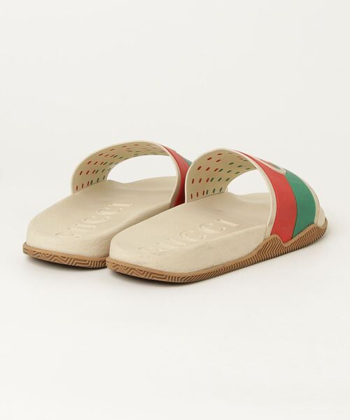 GUCCI（グッチ） インターロッキングG フラットサンダル - ベージュ
