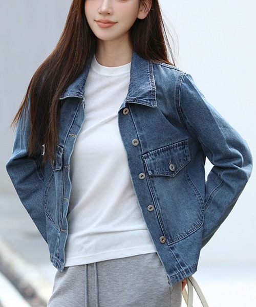 新品未使用✨タマキニイメ　デニムジャケット　Gジャン　ガバーオール 2ly2 デニムジャケット gジャン ベーシックデニムジャケット