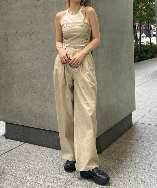 【極美品】AMERI アメリ / ワイドパンツ Ameri（アメリ） ワイドパンツ パンツ SAND LIKE BARE SET PANTS