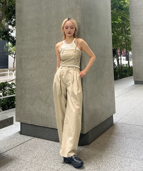 【極美品】AMERI アメリ / ワイドパンツ Ameri（アメリ） ワイドパンツ パンツ SAND LIKE BARE SET PANTS