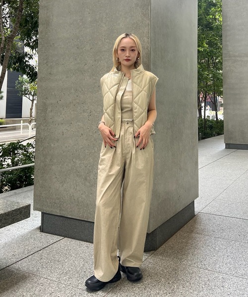 【極美品】AMERI アメリ / ワイドパンツ Ameri（アメリ） ワイドパンツ パンツ SAND LIKE BARE SET PANTS