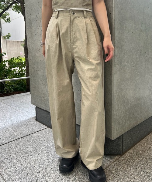 Ameri（アメリ） ワイドパンツ パンツ SAND LIKE BARE SET PANTS