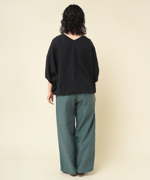 「RNA-N」 ドルマンスリーブブラウス MEDIUM レンガ レディース_画像4