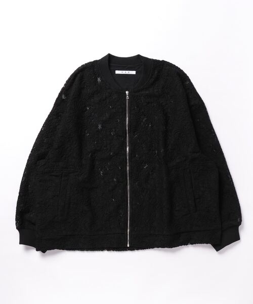 「H.A.K」 ジップアップブルゾン - グリーン レディース_画像3