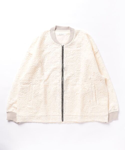 「H.A.K」 ジップアップブルゾン - グリーン レディース_画像5