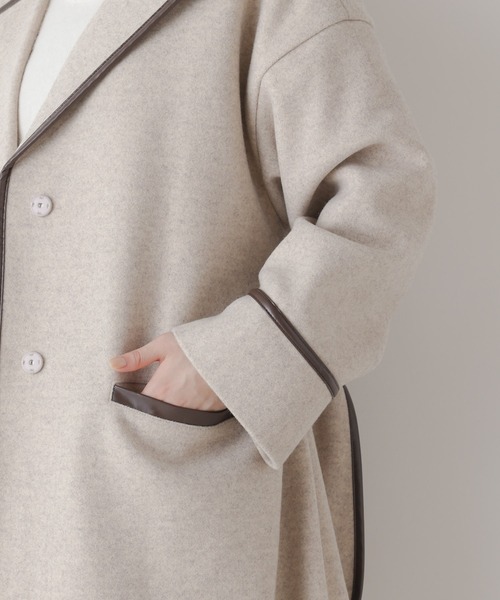 ベビーピンクミンク　ノーカラー8部ショートコート エコファーショートコート(S ピンク): PEACH JOHN | ピーチ・ジョン