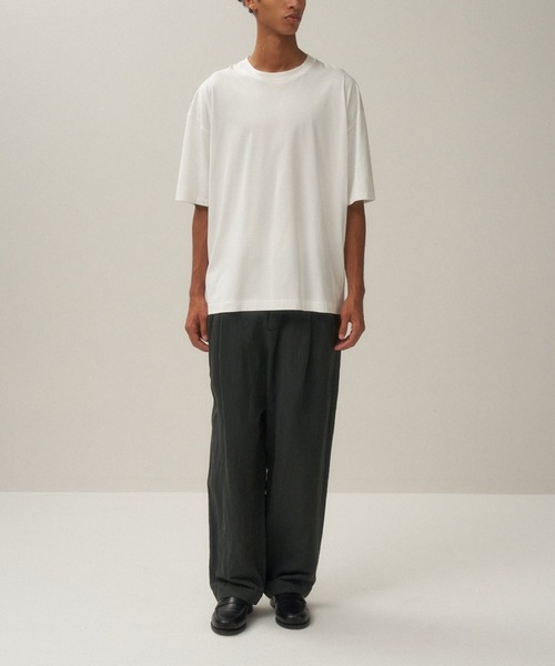 「ATON」 半袖Tシャツ LARGE グリーン レディース_画像4