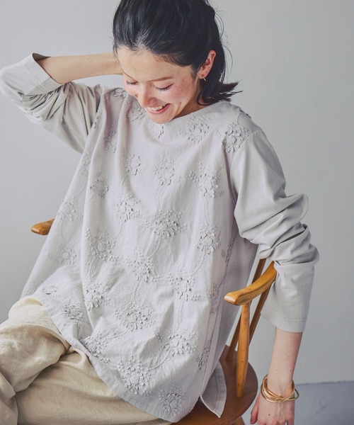 studio CLIP（スタディオクリップ） tシャツ 3DレースロングスリーブT