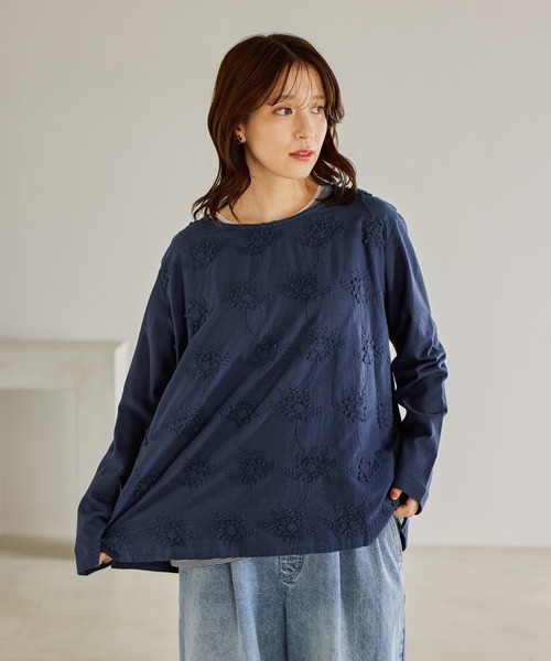 studio CLIP（スタディオクリップ） tシャツ 3DレースロングスリーブT