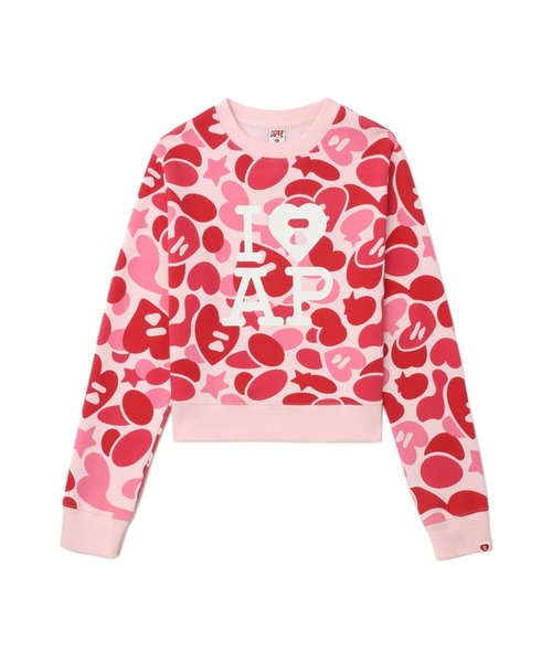 A BATHING APE レディーストレーナー　XS 新品未使用 A BATHING APE（アベイシングエイプ） トレーナー スウェット CAMO