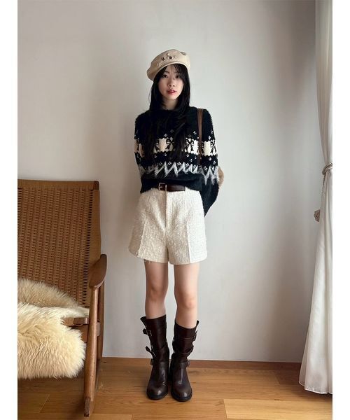 LILY BROWN（リリーブラウン） パンツ ベルト付きショートパンツ