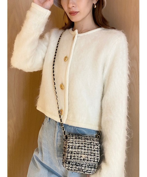 SNIDEL（スナイデル） ノーカラージャケット FREE ホワイト レディース