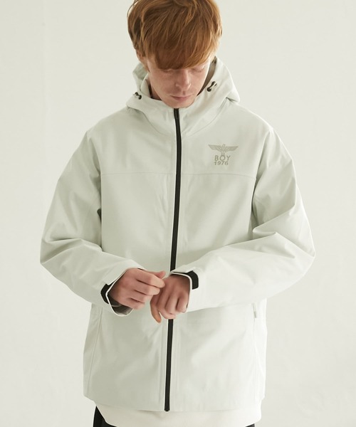 【新品】Jリンドバーグ ブルゾン パーカー Ｍ ホワイト ウインドブレーカー 新品】Jリンドバーグ ブルゾン パーカー M ホワイト ウインドブレーカー