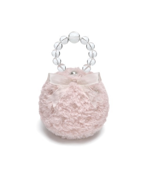 ハンドバッグ 「X SUSAN FANG」 FURRY BUBBLE BOW BAGの画像