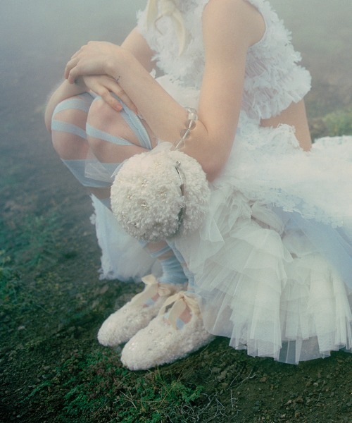 ハンドバッグ 「X SUSAN FANG」 FURRY BUBBLE BOW BAGの画像